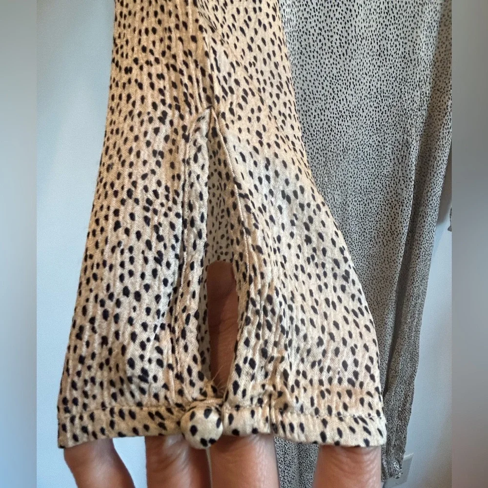 Zara beige and black Mock Neck Sheath Dress - Picture 7 of 10